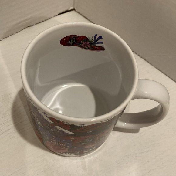 Festive Red Hats Mug Cup Susan Winget 2004 Whimsical Design - Picture 6 of 9